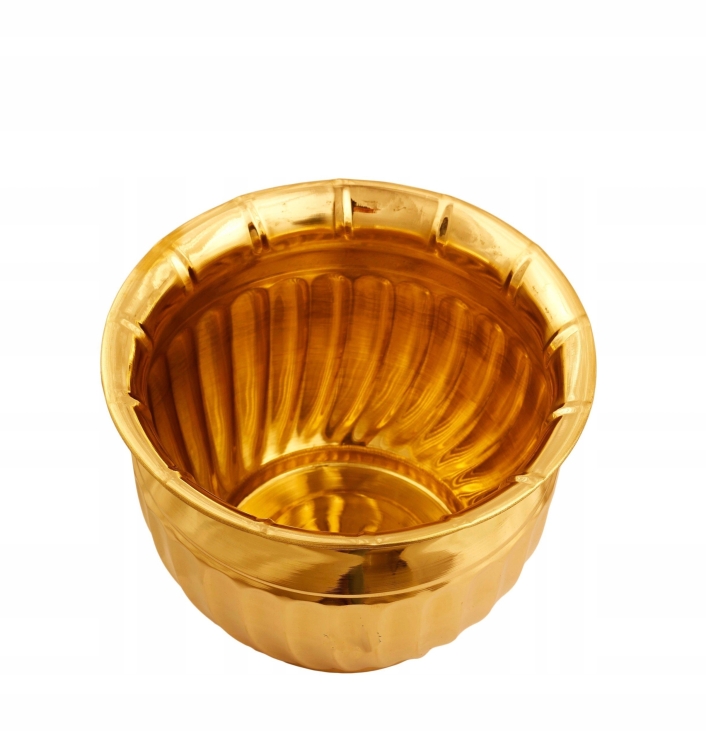 Doniczka, osłonka mosiężna 5